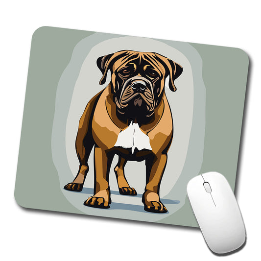 Bullmastiff Dog Standing Low Profile Mouse Pad Mat