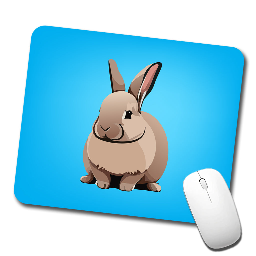 Bunny Rabbit Brown Low Profile Mouse Pad Mat