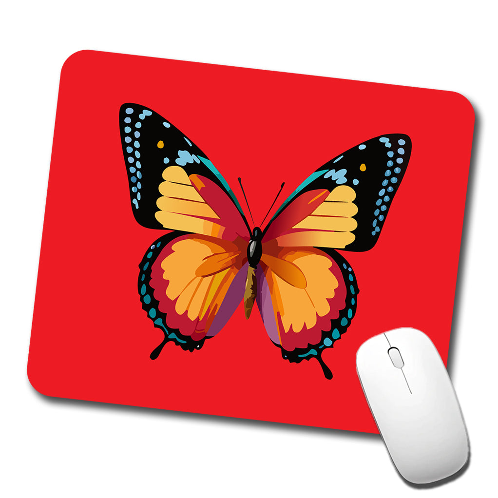 Butterfly Colorful Low Profile Mouse Pad Mat