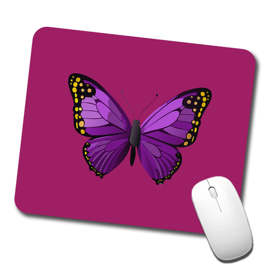 Butterfly Purple Low Profile Mouse Pad Mat