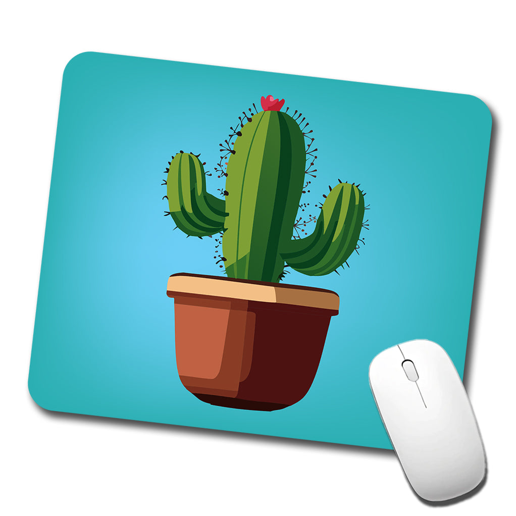 Cactus in Pot Low Profile Mouse Pad Mat