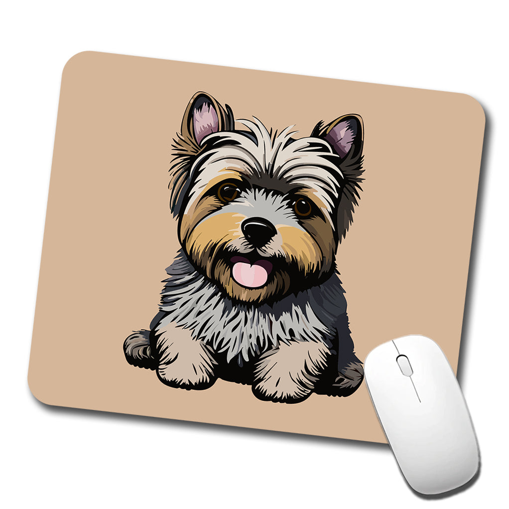Cairn Terrier Dog Sitting Low Profile Mouse Pad Mat