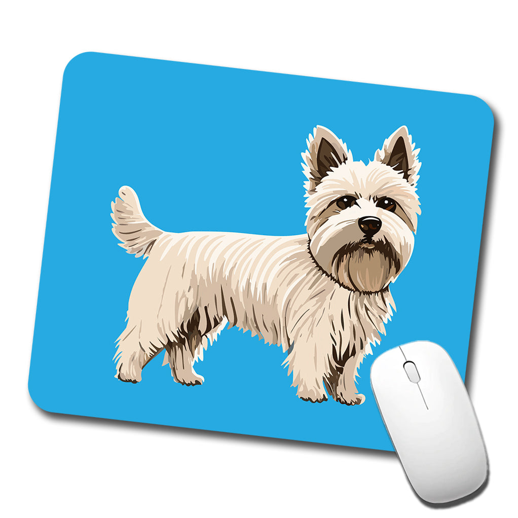 Cairn Terrier Dog Standing Low Profile Mouse Pad Mat