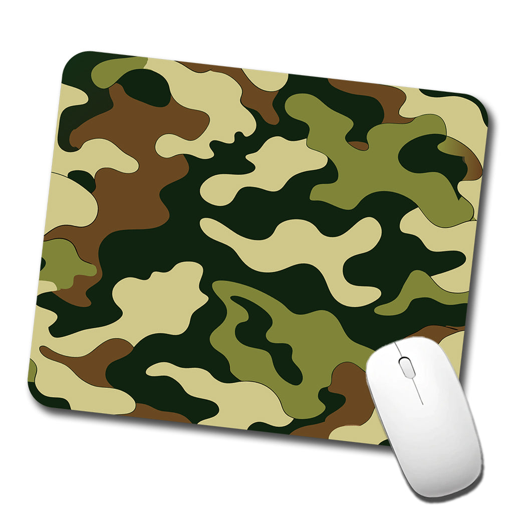 Camouflage Pattern Low Profile Mouse Pad Mat