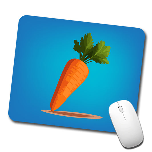 Carrot Cute Vegetable Vegetarian Vegan Low Profile Mouse Pad Mat
