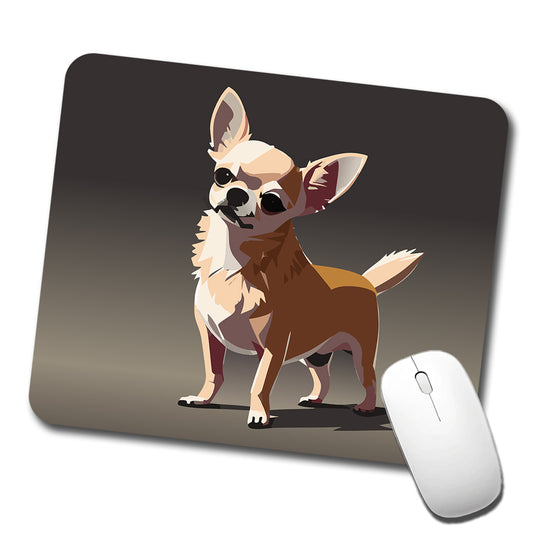 Chihuahua Dog Standing Low Profile Mouse Pad Mat