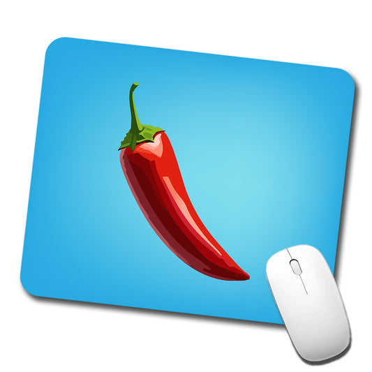 Chili Pepper Red Low Profile Mouse Pad Mat