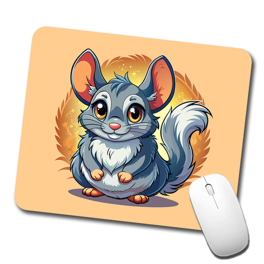 Chinchilla Cute Low Profile Mouse Pad Mat