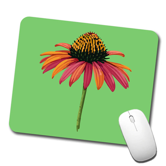 Coneflower Flower Watercolor Low Profile Mouse Pad Mat