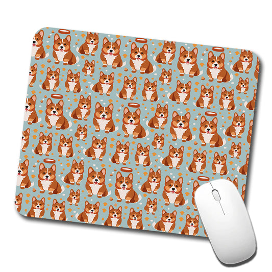 Corgis Dog Pattern Low Profile Mouse Pad Mat