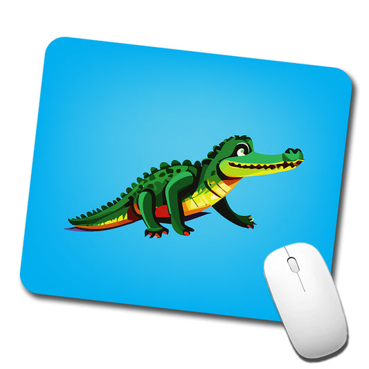 Crocodile Alligator on the Move Low Profile Mouse Pad Mat