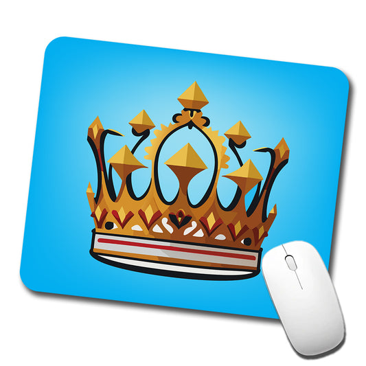Crown King Queen Royalty Low Profile Mouse Pad Mat