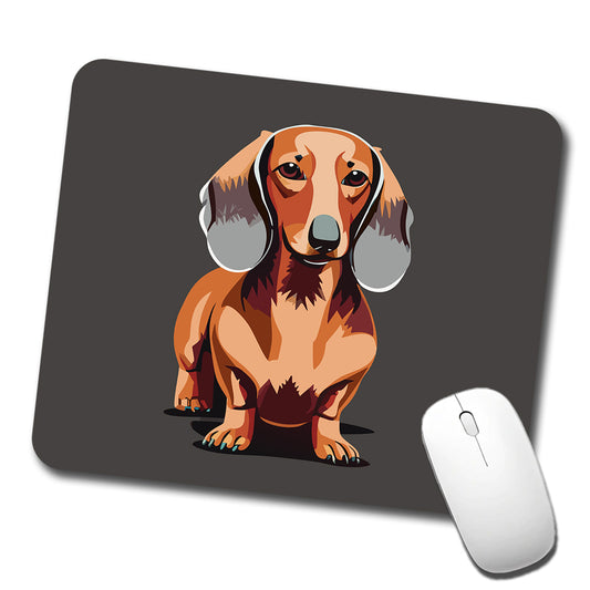 Dachshund Dog Standing Low Profile Mouse Pad Mat