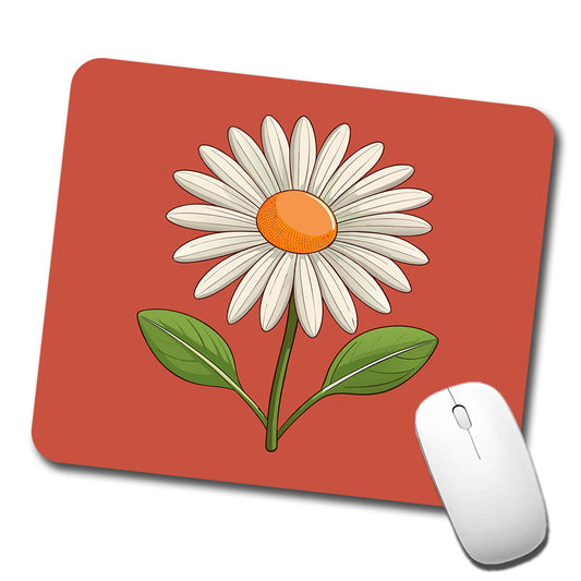 Daisy Flower Cute Low Profile Mouse Pad Mat