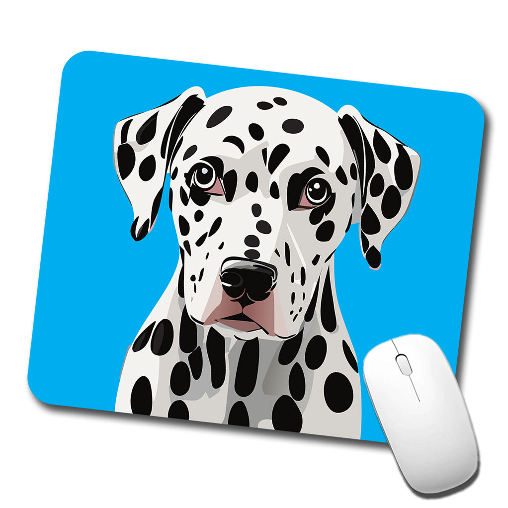 Dalmatian Dog Head Staring Low Profile Mouse Pad Mat
