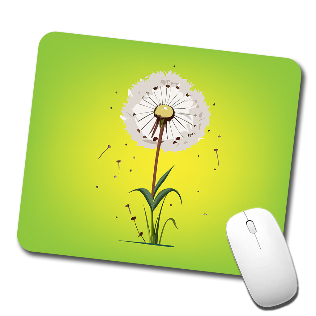 Dandelion Weed Flower Low Profile Mouse Pad Mat