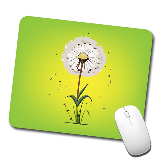 Dandelion Weed Flower Low Profile Mouse Pad Mat