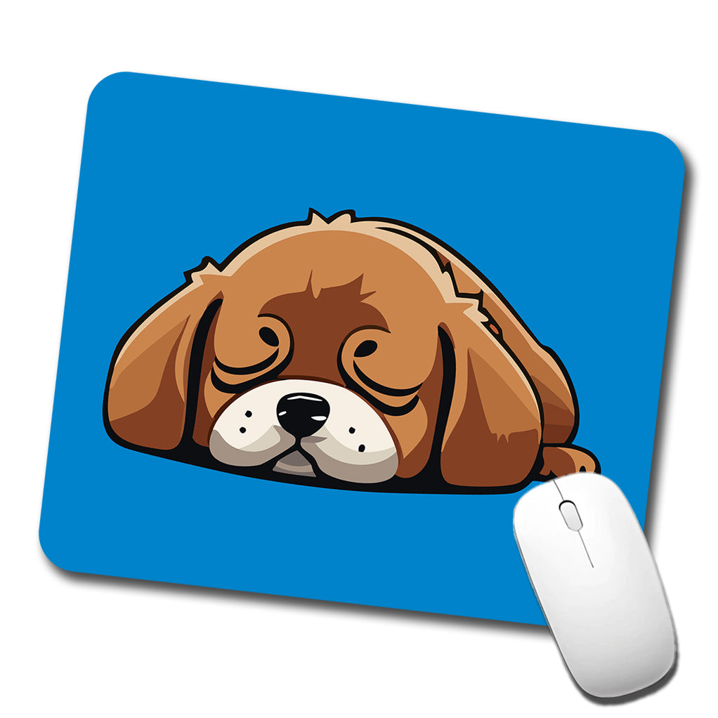 Dog Puppy Napping Sleeping Cute Low Profile Mouse Pad Mat