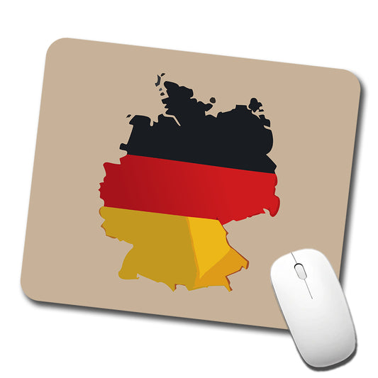 Germany German Flag Country Shape Low Profile Mouse Pad Mat