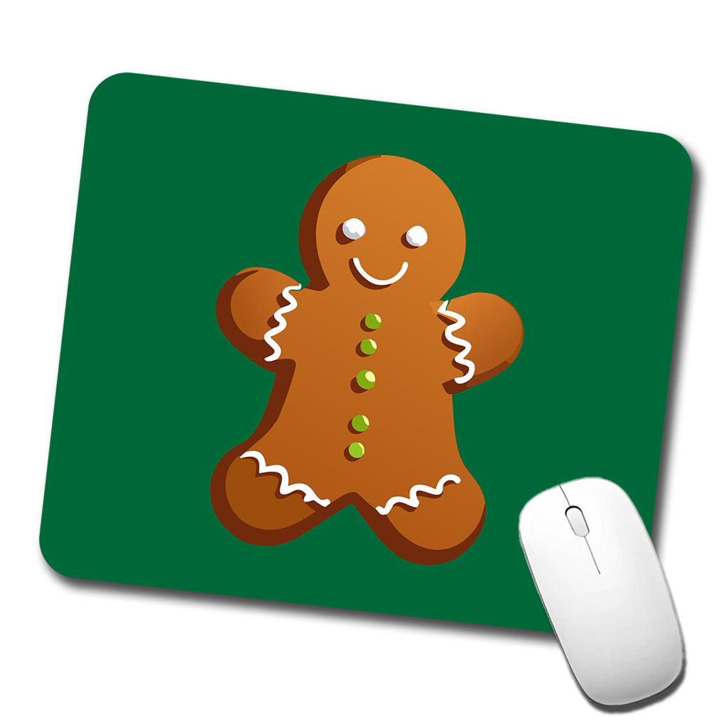 Gingerbread Man Cookie Cute Christmas Low Profile Mouse Pad Mat