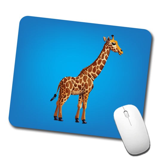 Giraffe Watercolor Low Profile Mouse Pad Mat