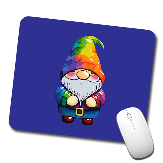 Gnome Standing Rainbow Low Profile Mouse Pad Mat