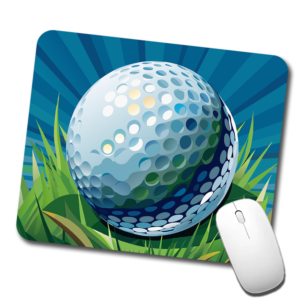 Golf Ball on Grass Sport Low Profile Mouse Pad Mat