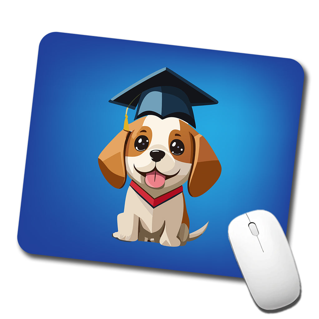 Graduation Dog Graduate Cute Low Profile Mouse Pad Mat