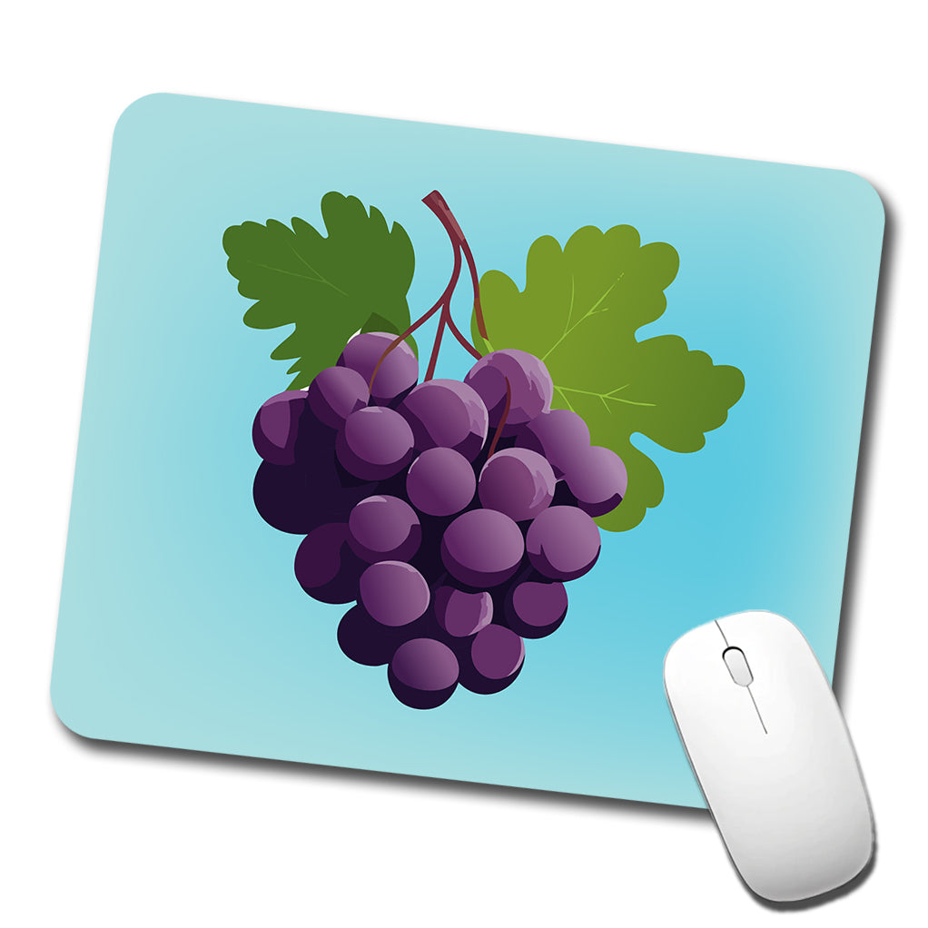 Grapes Purple Fruit Wine Low Profile Mouse Pad Mat
