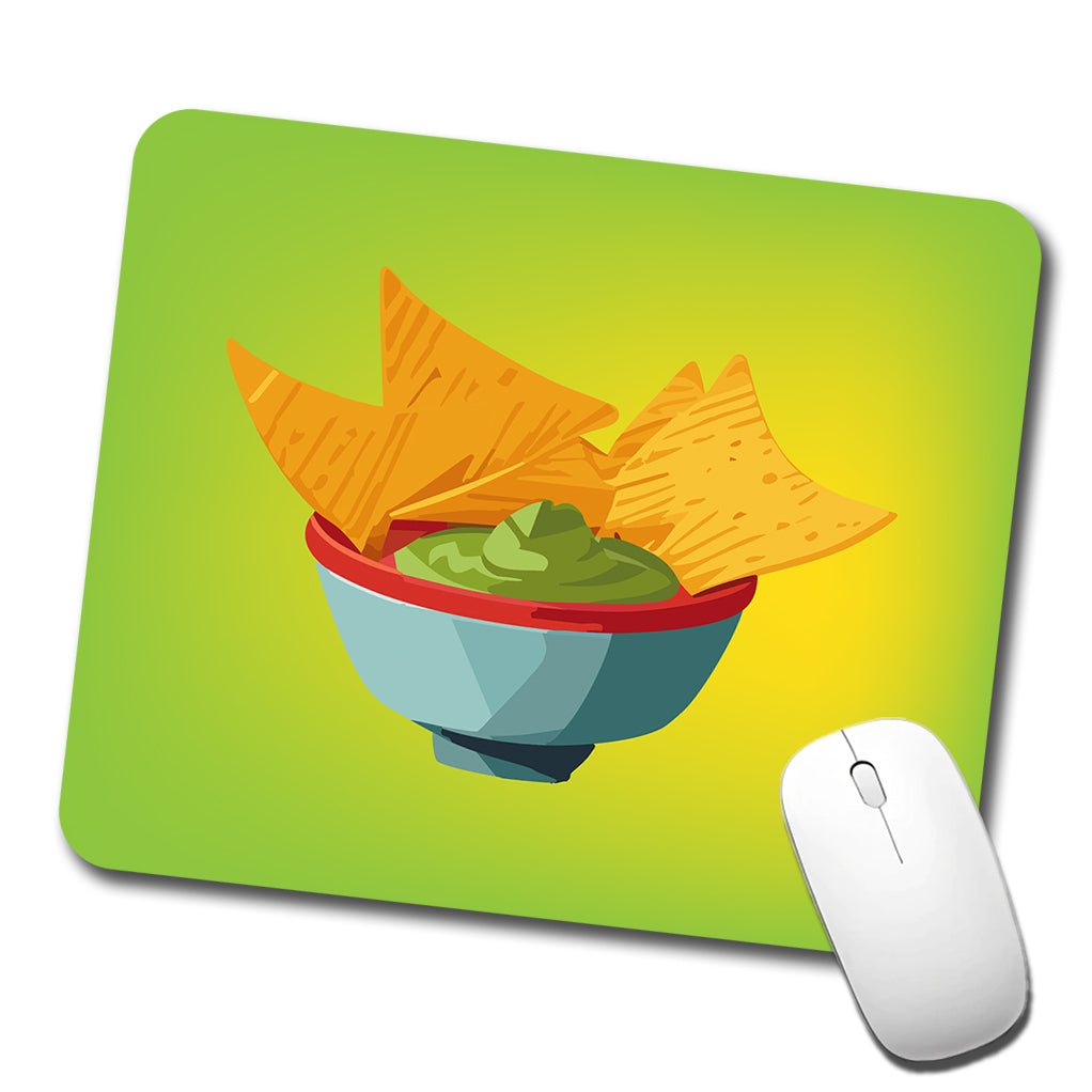 Guacamole and Tortilla Chips Low Profile Mouse Pad Mat