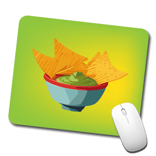 Guacamole and Tortilla Chips Low Profile Mouse Pad Mat
