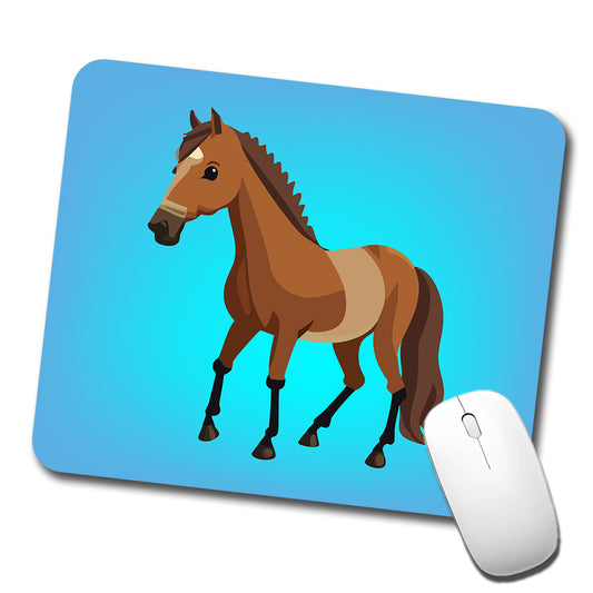 Horse Standing Low Profile Mouse Pad Mat
