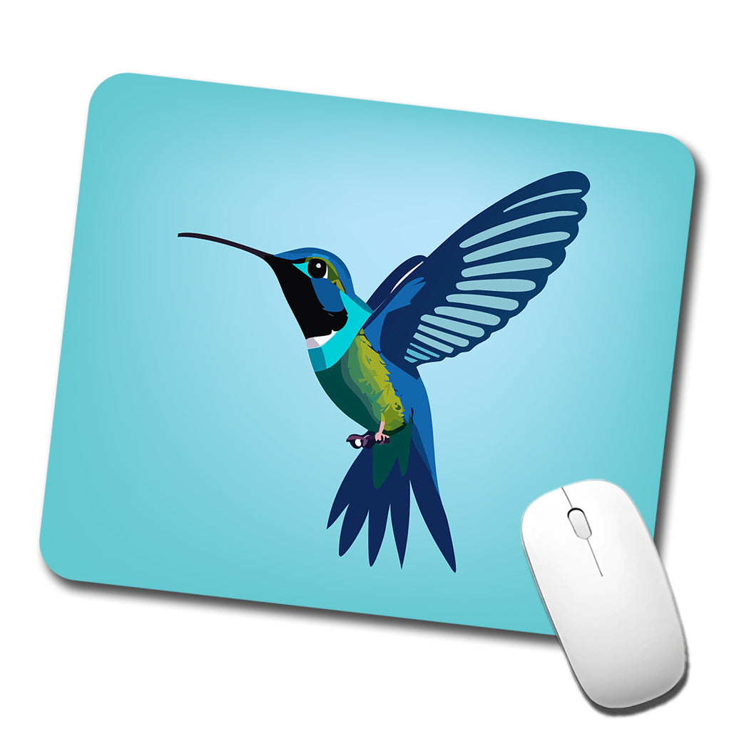 Hummingbird Blue Low Profile Mouse Pad Mat