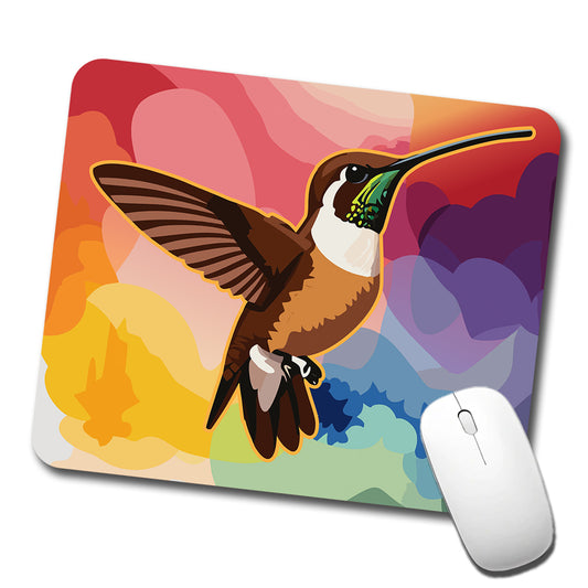 Hummingbird Brown Low Profile Mouse Pad Mat