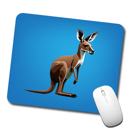 Kangaroo Standing Animal Low Profile Mouse Pad Mat