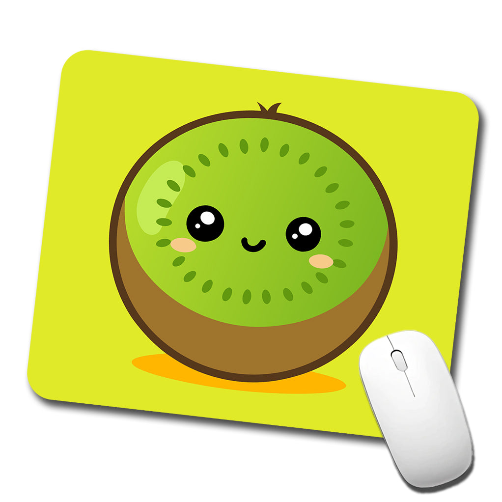 Kiwi Cute Happy Fruit Low Profile Mouse Pad Mat