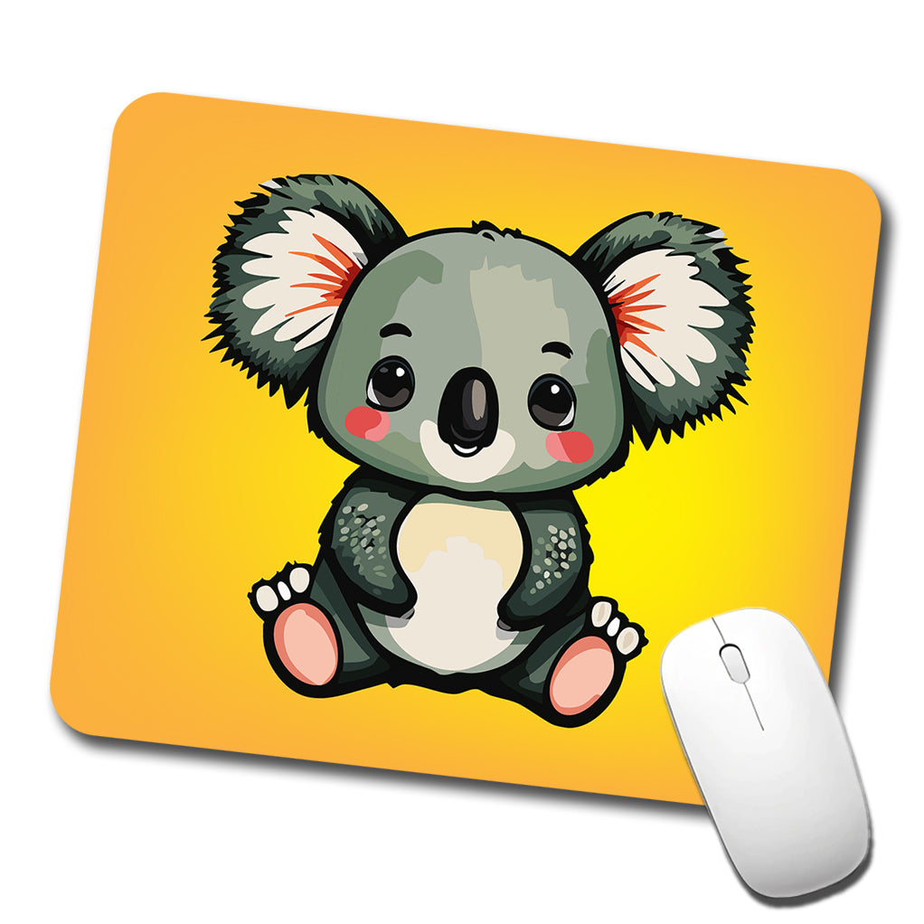 Koala Cute Watercolor Low Profile Mouse Pad Mat