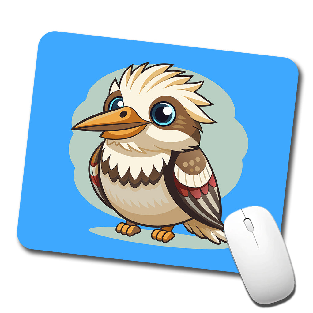 Kookaburra Bird Cute Low Profile Mouse Pad Mat