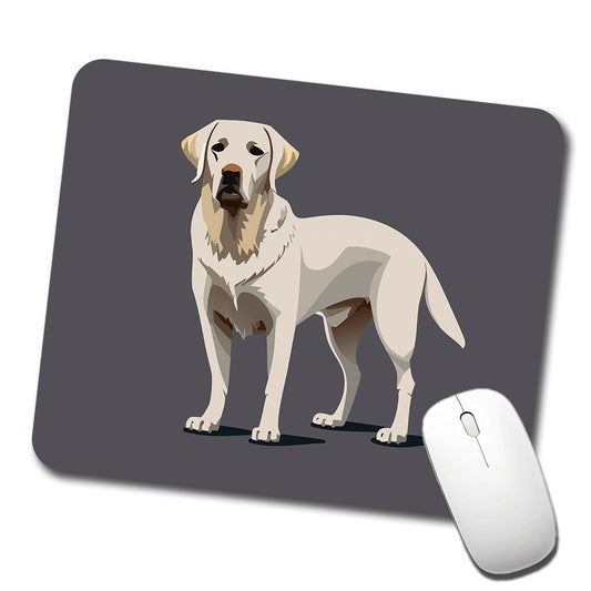 Labrador Retriever Dog Standing Low Profile Mouse Pad Mat