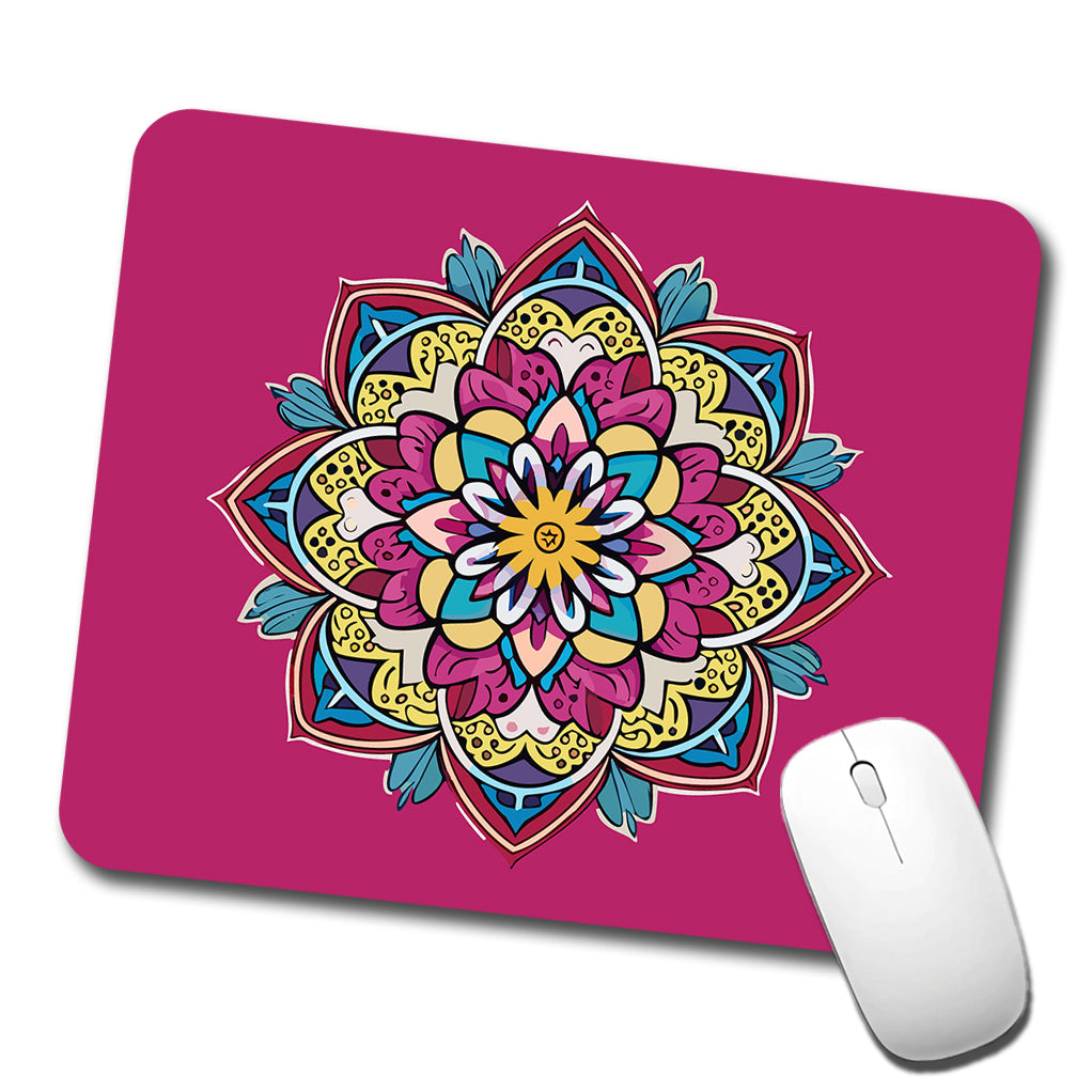 Mandala Colorful Beautiful Low Profile Mouse Pad Mat