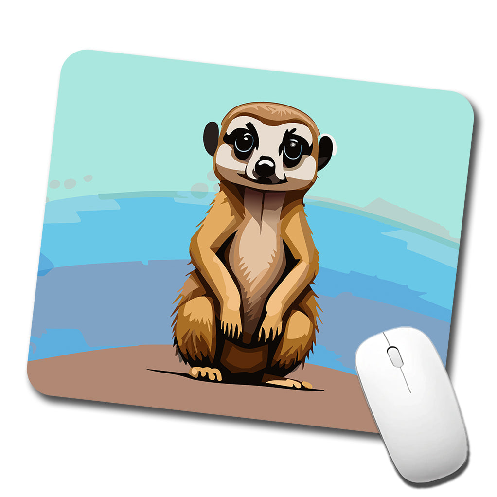 Meerkat Animal Cute Low Profile Mouse Pad Mat