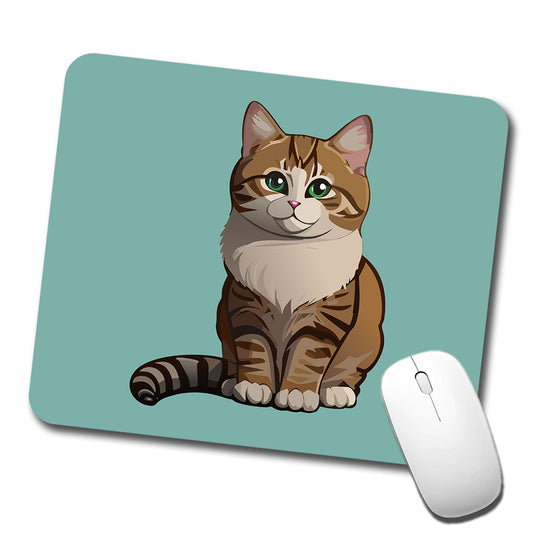 Munchkin Cat Sitting Low Profile Mouse Pad Mat