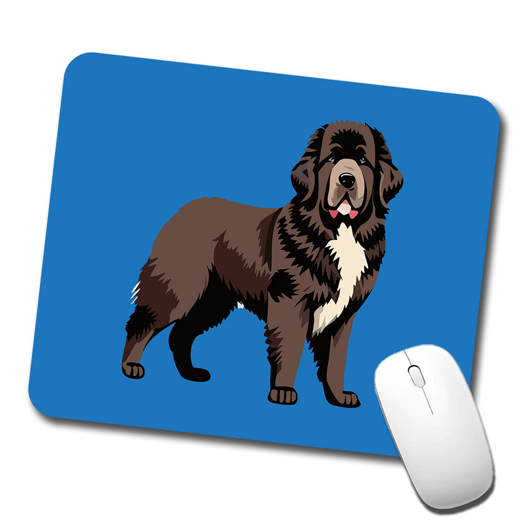 Newfoundland Dog Standing Low Profile Mouse Pad Mat