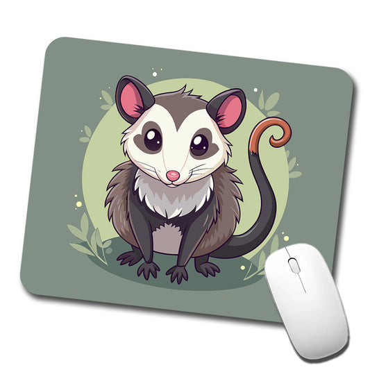 Opossum Cute Animal Low Profile Mouse Pad Mat