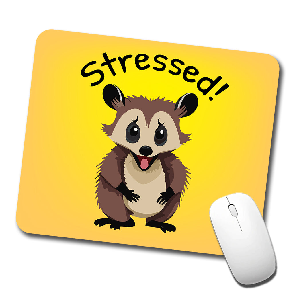 Opossum Possum Stressed Funny Low Profile Mouse Pad Mat
