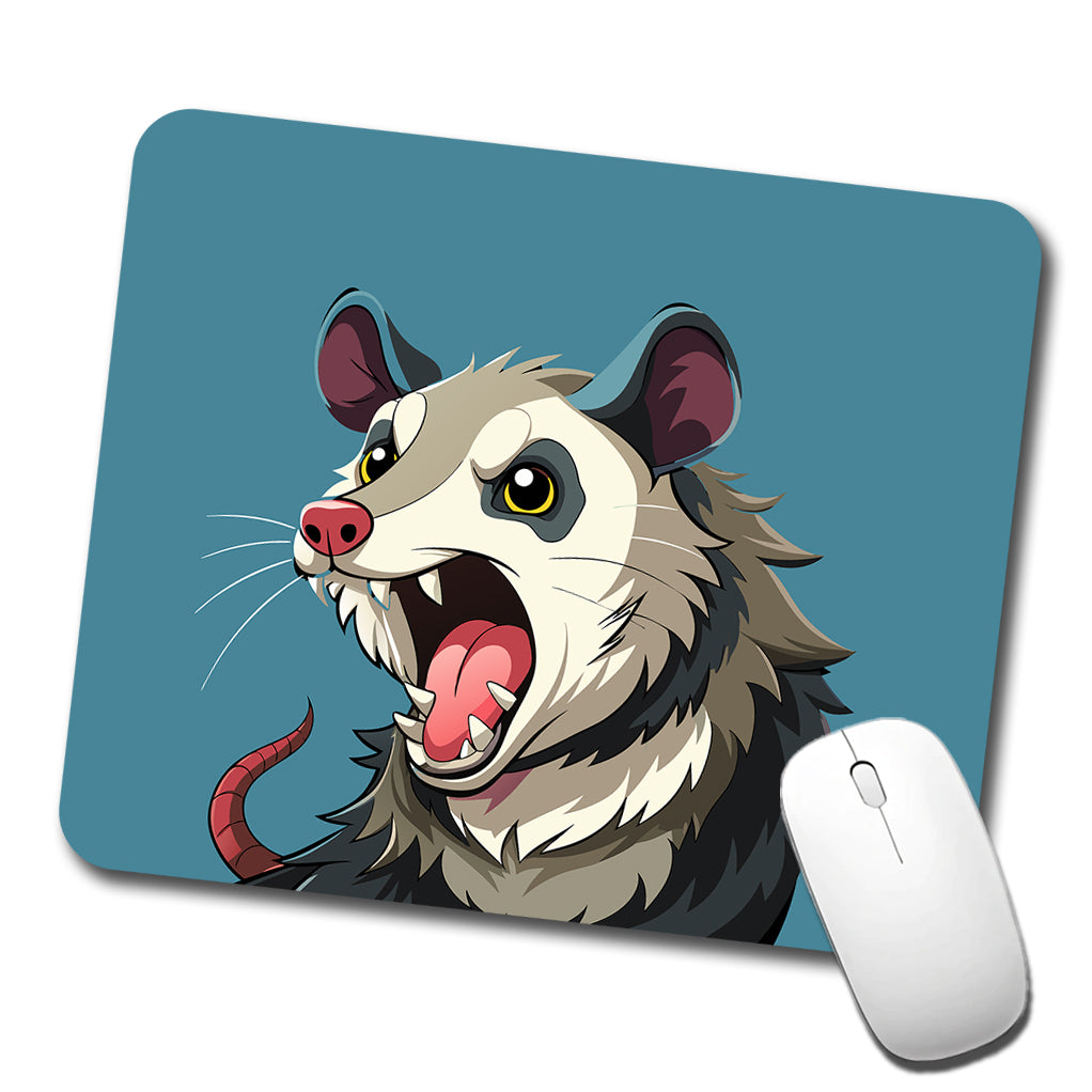 Opossum Screaming Funny Low Profile Mouse Pad Mat