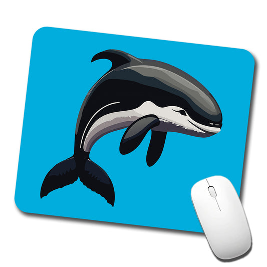 Orca Killer Whale Low Profile Mouse Pad Mat