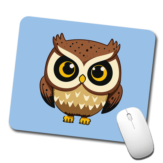 Owl Cute Short Low Profile Mouse Pad Mat