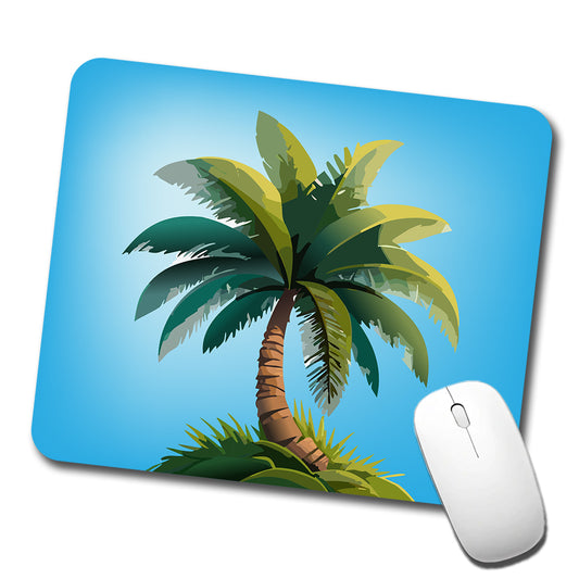 Palm Tree Lush Tropical Low Profile Mouse Pad Mat