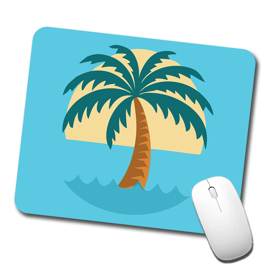 Palm Tree Ocean Tropical Vacation Low Profile Mouse Pad Mat